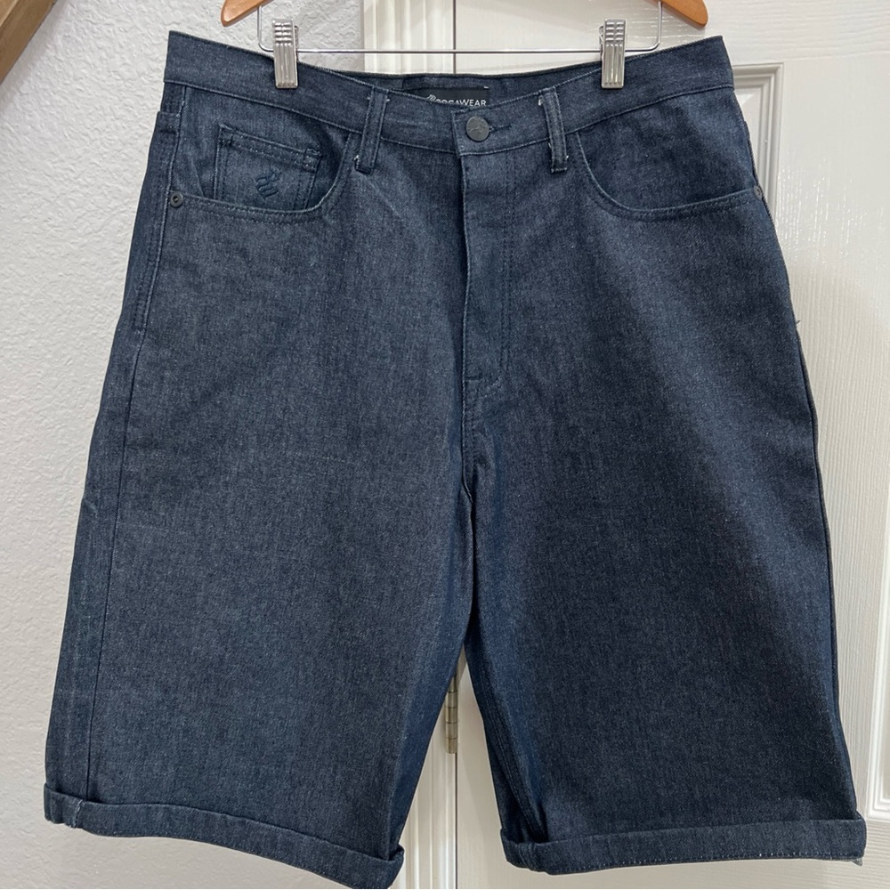 Vintage Rocawear Baggy Men’s 34 Jean‎ Shorts Mens Denim Blue Y2K Embroidered